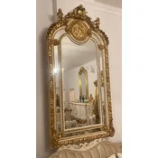 Casa Padrino baroque mirror gold/cream white - Handmade baroque style wall mirror with elegant decorations and decorative angel figures - Baroque furniture - Noble & magnificent