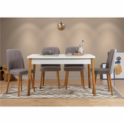 Woody Fashion Komplet mize in stolov (5 kosov)