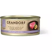 Grandorf Cat konzerva za macke Grain Free - Fileti Tune & Dagnje 70g