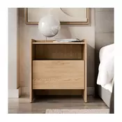 Nočna omarica JAPANDI 60x53 cm hrast Cremona