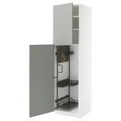 METOD Visoki element-ostava, bela/Havstorp svetlosiva, 60x60x220 cm
