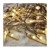 Brilagi - LED spoljašnje božicne lampice 50xLED/8 funkcija/3xAA 8m IP44 topla bela
