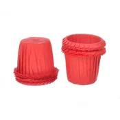 Decora Mini papirnati zviti modelčki za kolačke RDEČI 30x35mm 35 kosov