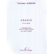 ALBINONI:ADAGIO EN SOL MINEUR VIOLON ET PIANO