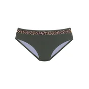 LASCANA Bikini hlačke rjava/kaki/črna