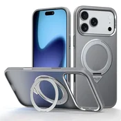 Overboard SULADA magnetni mat ovitek s stojalom za iPhone 17 Pro Max - titanovo siv