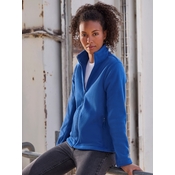 Blue womens fleece with stand-up collar Russell