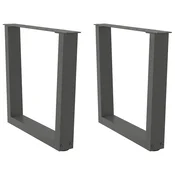 Noge za klub stolic V-oblika 2 kom antracit 50 x (42-43,3) cm celik