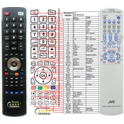 General JVC RM-SRXE5R - compatible General-branded remote control