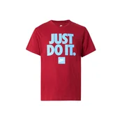 Nike Sportswear Majica svetlo modra/rdeča/bela