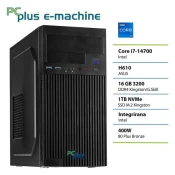 PCPLUS e-machine i7-14700 16GB 1TB namizni računalnik