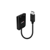 Lindy 38433 prilagodnik za video kabel DisplayPort 2 x HDMI