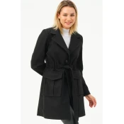 Z6778 DEWBERRY WOMENS COAT-BLACK