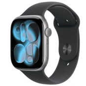 Apple Watch Series 11 GPS 42mm Space Grey Aluminium Case with Black Sport Band - M/L