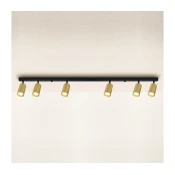 Brilagi - LED prigušiva spot svetiljka SELE GOLDEN 6xGU10/6,5W/230V crna/zlatna