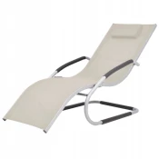 shumee Eleganten sodoben ležalnik EDEN Gray