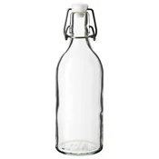 KORKEN Steklenica z zamaškom, prozorno steklo, 0.5 l