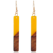 Uhani Wow Resin-Rumena 2 KP32694