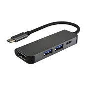 VALUE USB Type-C 3.1 HDMI crni USB HUB (12.99.1042)