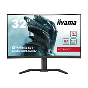 IIYAMA GCB3280QSU-B1 32inch ETE VA-panel Curved Gaming 1500R G-Master Red Eagle FreeSync 2560x1440 144Hz 350cd/m