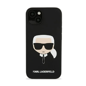 Ovitek Karl Lagerfeld iPhone 13 Pro Saffiano Ikonik Karl`s Patch črna