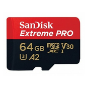 Sandisk microSD 64GB Extreme Pro V30 (R:200/W:90MB/s)