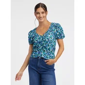 Blue womens floral top ORSAY
