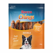 Ekonomično pakiranje Rocco Chings Double - Piletina i jetra 4 x 200 g