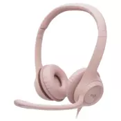 LOGITECH Stereo Headset H390 roze