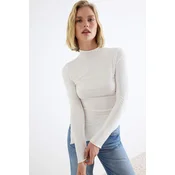 Trendyol ženska bluza Twoaw27Bz00095, ecru