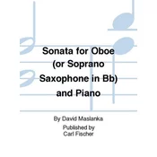 MASLANKA:SONATA FOR SOPRANO SAX AND PIANO