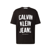 Calvin Klein Jeans Majica, crna / bijela