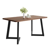 SONNENH Jedilna miza, 117 x 68 cm, MDF, oreh/črna, 117 x 68 x 75 cm, za jedilnico
