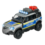 Autícko policajné Land Rover Police Majorette so zvukom a svetlom dlžka 12,5 cm MJ3712000