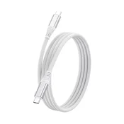 INF 240W USB-C na USB-C kabel za hitro polnjenje za telefone, prenosnike in drugo White 1 m, (5000276895)