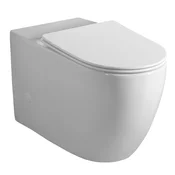 Brezstopenjska WC školjka INFINITY za kombinirani WC, P-Trap/S-Trap, bela - Bela - 37x40,5x63 cm - Sapho - INFINITY - 24 - Keramika - Classic - 370 - 405 - 630 - 14