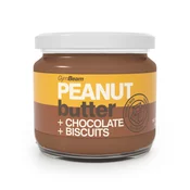 GymBeam Peanut butter with chocolate and biscuits 8 x 340 g