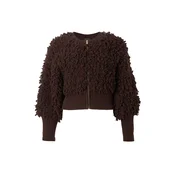 ARMANI EXCHANGE Pletena jopa temno rjava