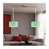Eglo - LED Luster na sajli TUNJA 2xE27/60W/230V mat hrom/zelena