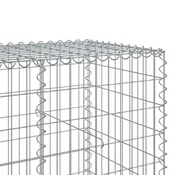 Gabionska košara s poklopcem 600x100x100 cm pocinčano željezo