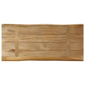 Stolna ploca sa živi rub 80x40x2,5 cm masivno grubo drvo manga