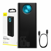 BASEUS Powerbank Baseus Amblight 30000mAh, 4xUSB, USB-C, 65W (black)
