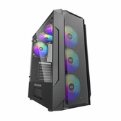 darkFlash Računalniško ohišje Darkflash LEO (črno)