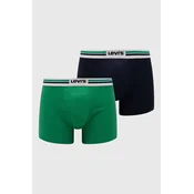 Bokserice Levis 2-pack za muškarce, boja: zelena