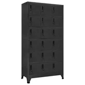 Vidaxl omara s ključavnico antracit 90x40x180 cm jeklo