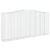 Gabionska košara s lukom 400x50x180/200 cm pocincano željezo