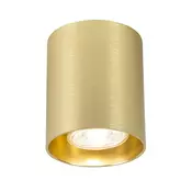 Dizajnerska stropna svetilka zlata GU10 50mm - Tubo