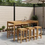 Vidaxl Vrtni Bar Miza LAREN Beljenje 180 x 88,5 x 105 cm