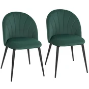 Homestar Jedilni stoli komplet 2 kosa 52x55x79 cm zelena