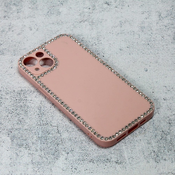Ovitek Diamond Frame Cirkon za Apple iPhone 13, Teracell, roza